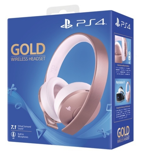 תמונה של PlayStation 4 Gold Wireless Headset Rose Gold