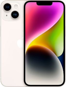 תמונה של טלפון סלולרי אפל אייפון 14 לבן חדש תצוגה Apple iPhone 14 White 512B