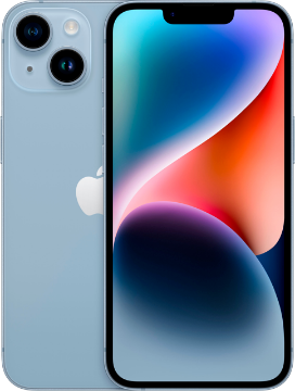 תמונה של טלפון סלולרי אפל אייפון 14 כחול חדש   Apple iPhone 14 Blue 256GB