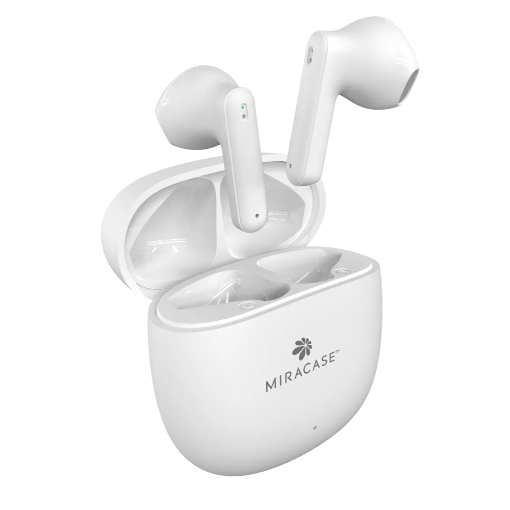 Picture of אוזניות אלחוטיות חברת MIRACASE - צבע לבן 