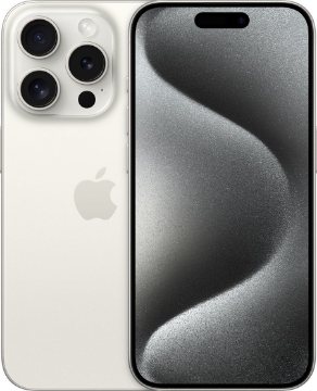 תמונה של טלפון סלולרי אפל אייפון 15 פרו לבן Apple iPhone 15 Pro White 128GB