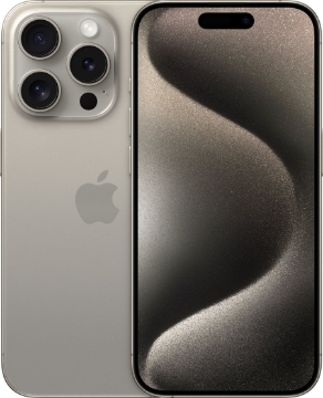 תמונה של טלפון סלולרי אפל אייפון 15 פרו טיטניום טבעי Apple iPhone 15 Pro Natural Titanium 128GB
