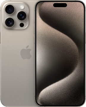 תמונה של טלפון סלולרי אפל אייפון 15 פרו מקס טיטניום טבעי Apple iPhone 15 Pro Max Natural Titanium 256GB