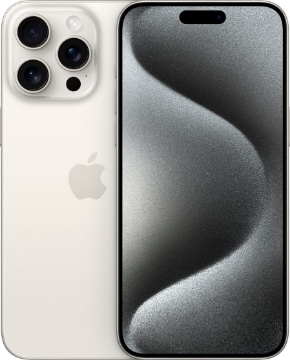 תמונה של טלפון סלולרי אפל אייפון 15 פרו מקס לבן Apple iPhone 15 Pro Max White 256GB