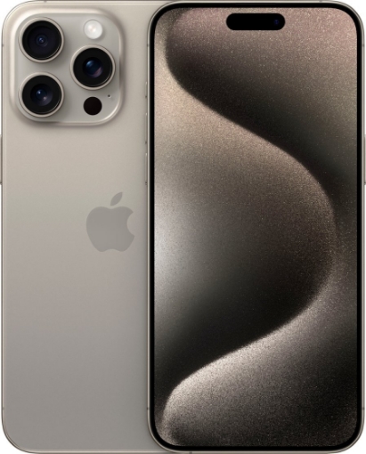 תמונה של טלפון סלולרי אפל אייפון 15 פרו מקס טיטניום טבעי Apple iPhone 15 Pro Max Natural Titanium 512GB