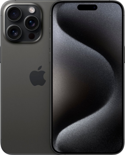 תמונה של טלפון סלולרי אפל אייפון 15 פרו מקס שחור Apple iPhone 15 Pro Max Black 1TB
